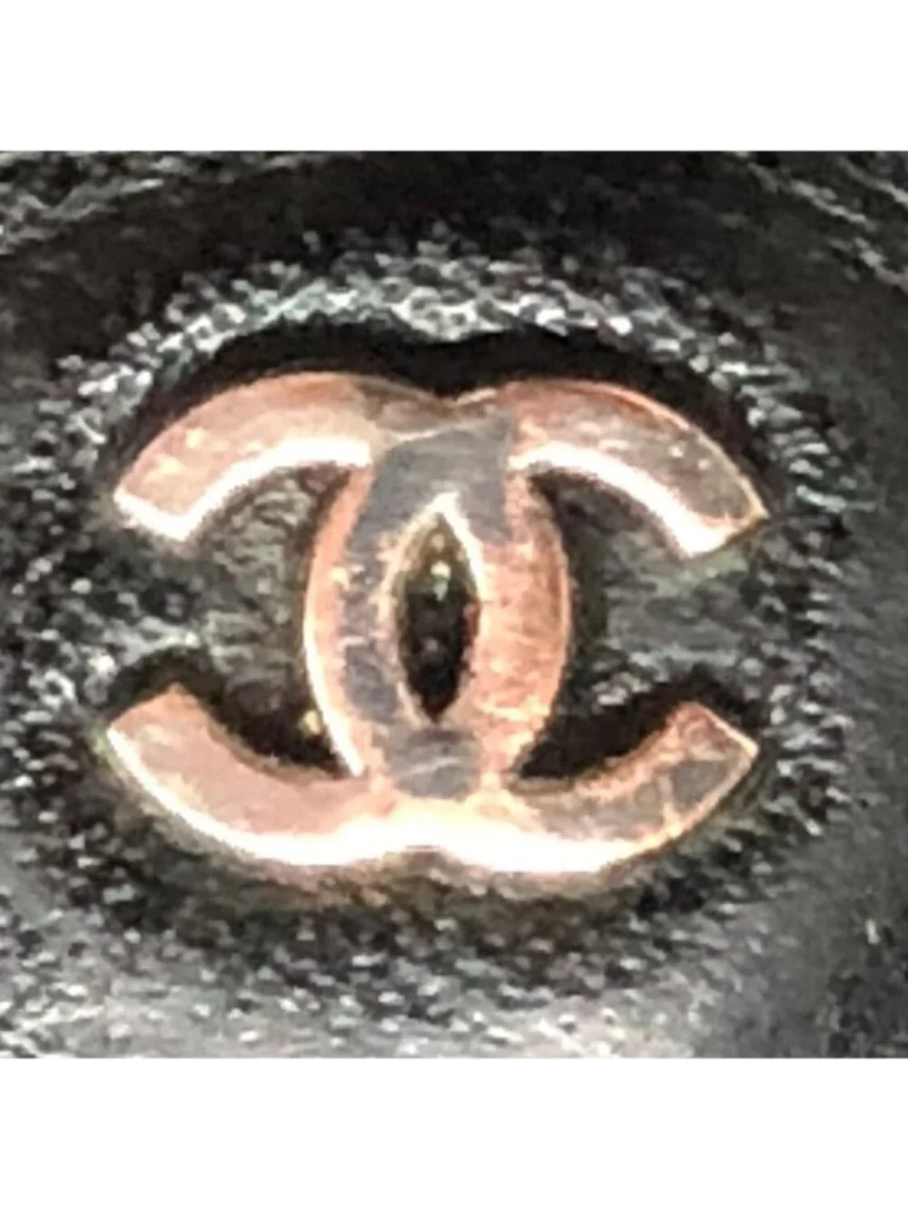Chanel Coin Purse Wallet Card Caviar Leather Black CC Logo